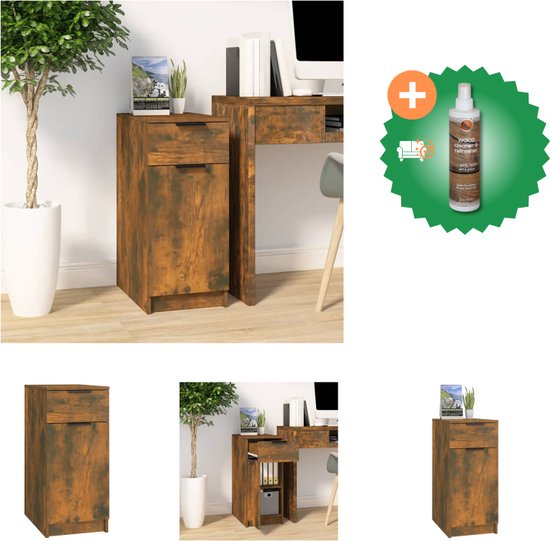 Kantoorkast 60x32x190 cm bewerkt hout betongrijs kopen