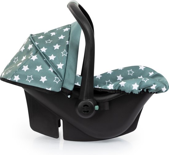 Bayer Design - autostoeltje voor poppen, nordic green, sterren