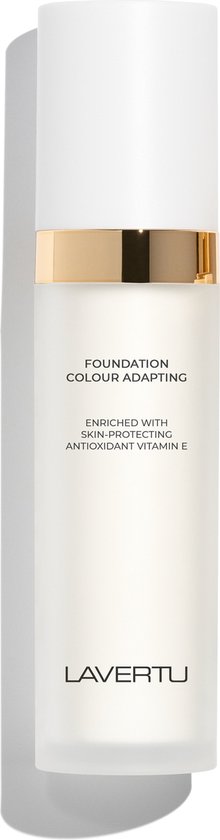 Lavertu - Colour Adapting Foundation met Antioxidant Vitamin E - Anti-aging Eigenschappen - Medium - Vegan - Parfum vrij - Cruelty-free - 4 kleuren - Navulsysteem