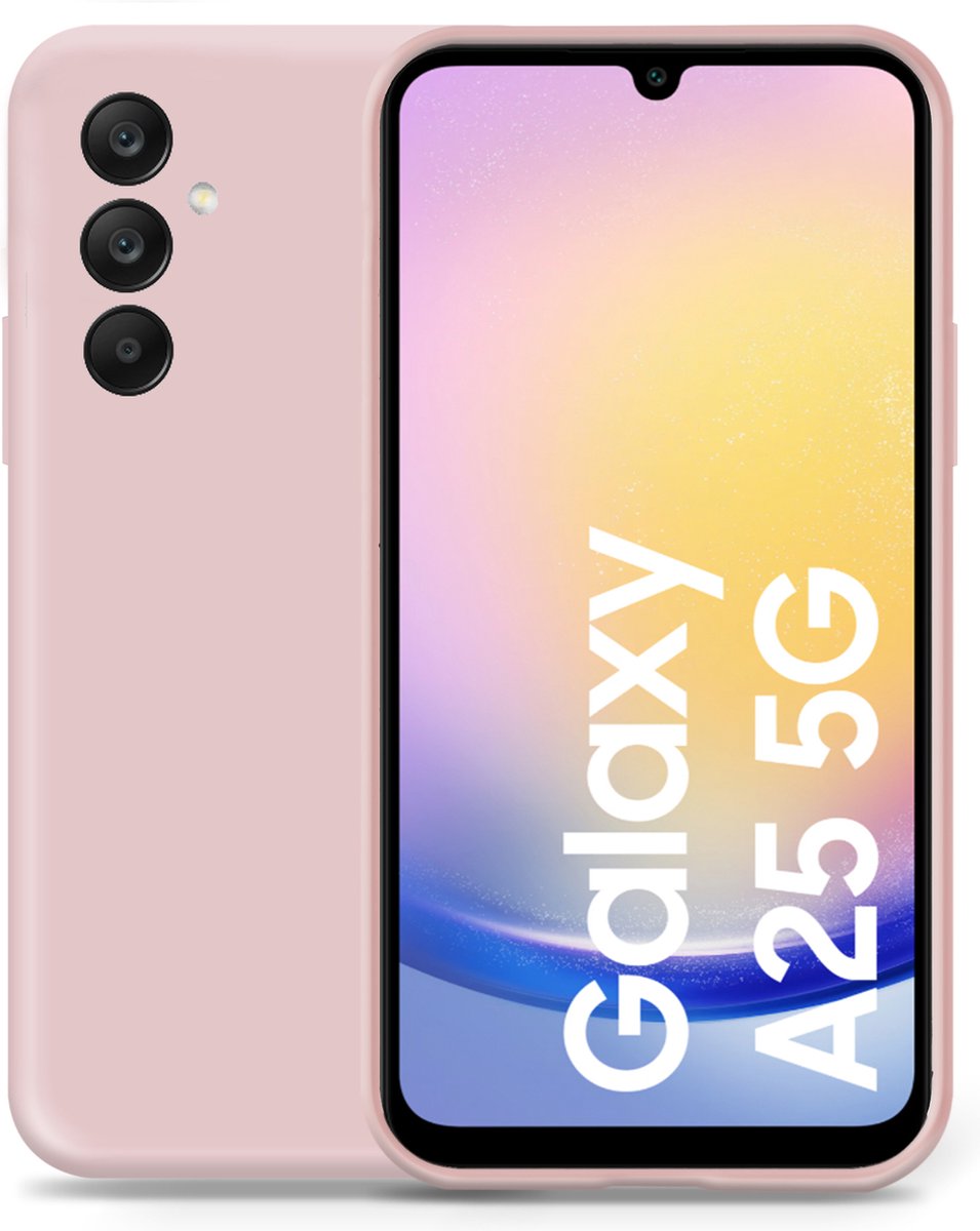 Hoesje geschikt voor Samsung Galaxy A25 - Liquid Back Case Cover Rose