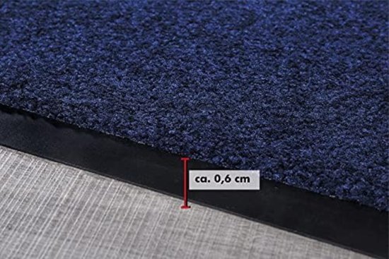 Paillasson d'intérieur à sec - Paillasson d'intérieur lavable - Blauw - 60x90 CM