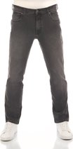 Wrangler Heren Jeans Broeken Texas Stretch regular/straight Fit Grijs Volwassenen Denim Jeansbroek Spijkerbroek heren
