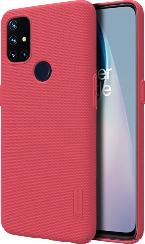Nillkin OnePlus Nord N10 5G Coque Super Frosted Shield Rouge
