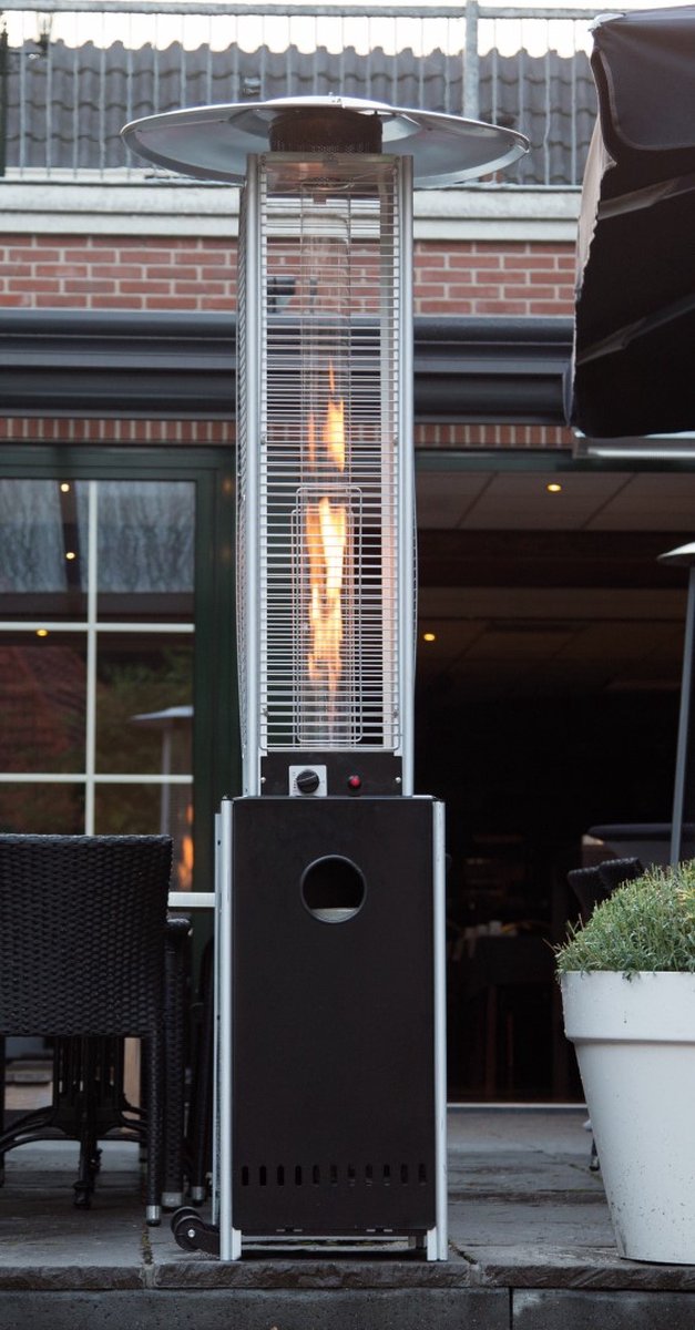 Sunred – Gas flame torch - Gas lijn - Zwart - Staand model - Terrasverwarmer - Gas - 12000 W – Verschillende standen - Elektrische ontsteking - Gas heater - Compleet: incl. gasdrukregelaar & slang – foto 7