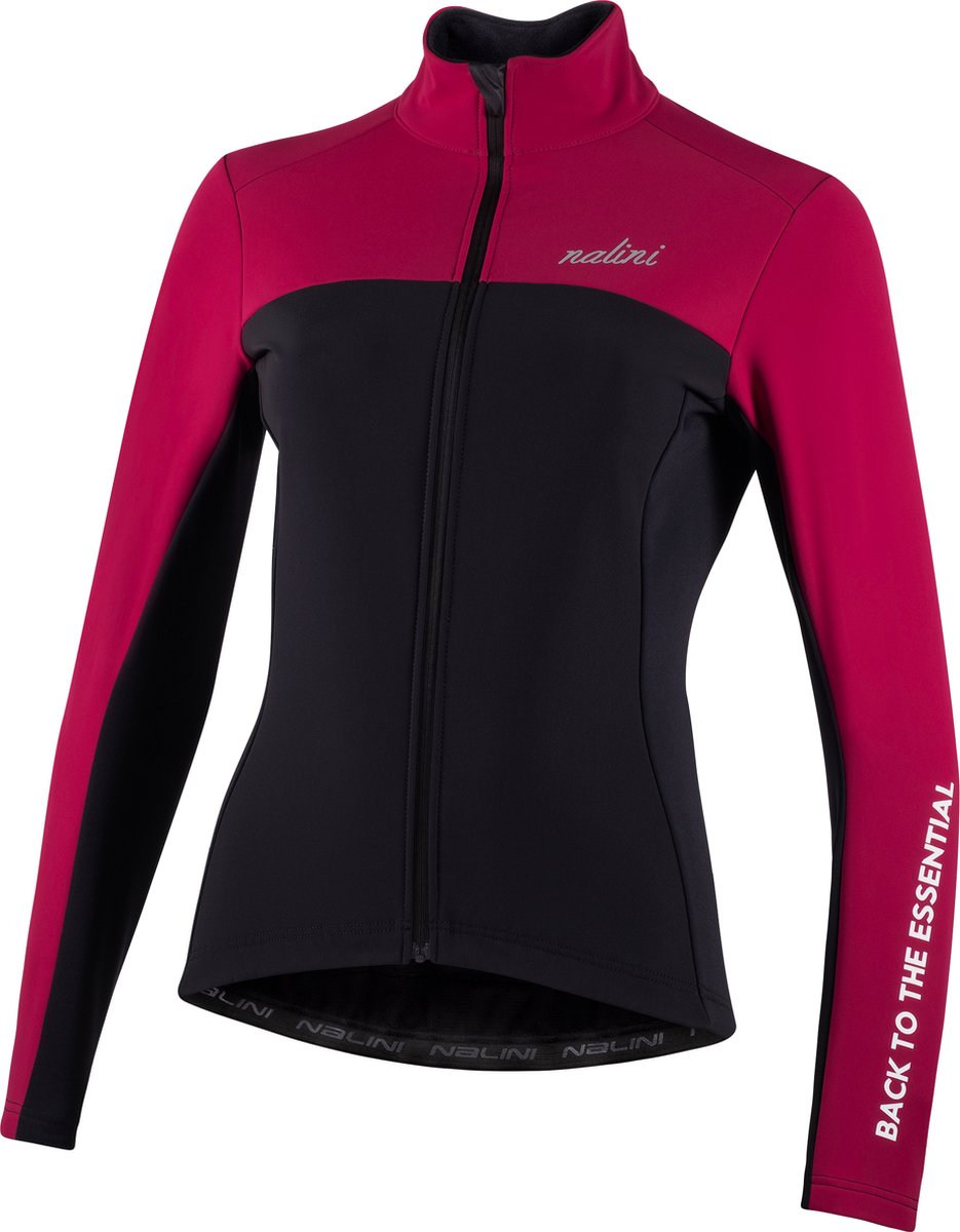 Nalini - Dames - Fietsjack winter - Warm Wielrenjack - Rood - Zwart - NEW ROAD LADY JKT - XXL