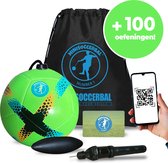 Minisoccerbal bal aan touw - Voetbaltrainer - Sense bal - Deluxe pakket - Groen