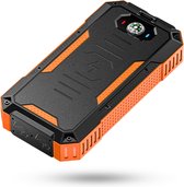 Bij Tas V1 - Banque d'alimentation Oranje 30000mah - samsung/iphone - apple - énergie solaire - sans fil - USB C - chargeur solaire - chargeur rapide - étanche - lampe de poche - panneau solaire