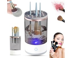 Deluxe Elektrische Make Up Cleaner / Kwasten Reiniger | Multi Brush Cleaner | Borstel Schoonmaker - White