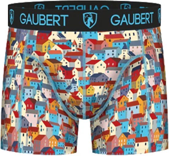 Gaubert Heren boxershort Bamboe-print - 006 - XL - Rood