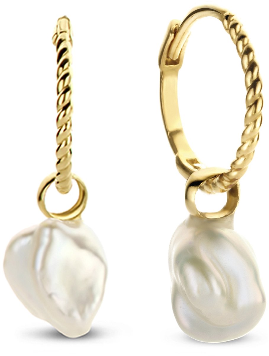 Jackie Pearl of Marrakech Earrings 14 Karaat Goud