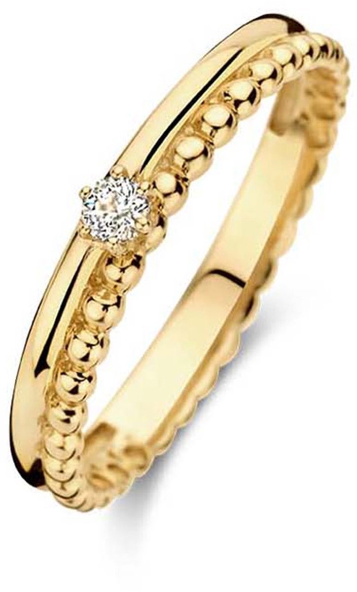 Jackie Villa Carmina White Topaz Ring 14 Karaat Goud 56