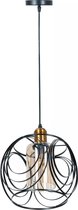 TooLight APP1127-1CP Hanglamp - E27 - Zwart, Goud & Amber