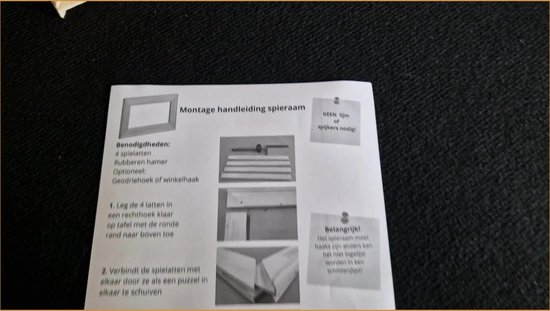 Opspanlatten voor schildercanvas Spielat 45mm 35x70cm Houten spanlatten voor Spanraam - Spieraam zonder doek Houten frame voor schildersdoek, canvasdoek of stof 35x70cm