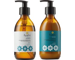 Fushi Stimulator Herbal Shampoo en Conditioner - 2 glazen flessen