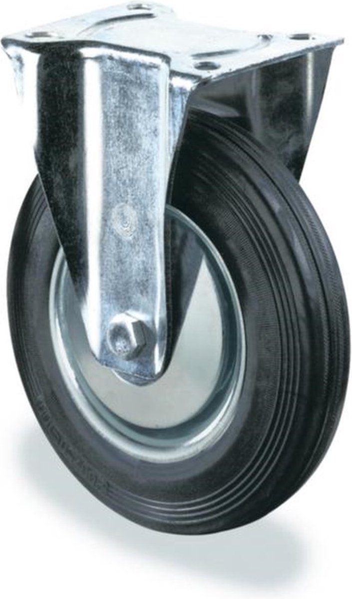 Westfalia Bokwiel met massief rubberen banden, wieldiameter 80 mm