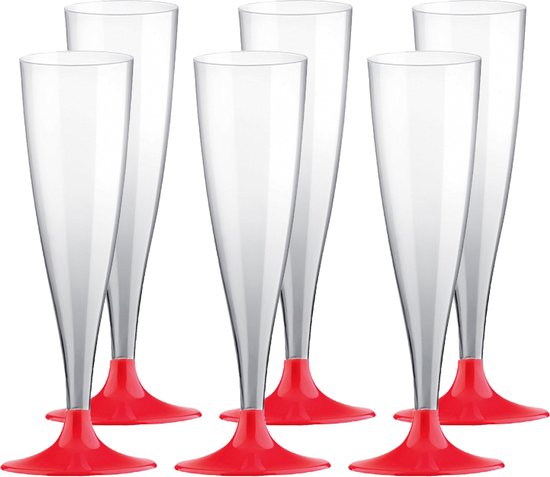 Plastic champagne glazen voor €2,49
