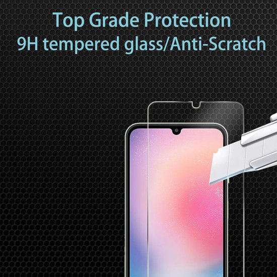 Glas de protection d'écran - Protecteur d'écran en Tempered Glass Adapté à: Samsung Galaxy A34 - 2x