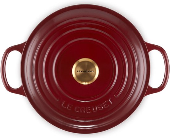 Le Creuset Braadpan Signature - Garnet - ø 22 cm / 3.3 liter Le Creuset Braadpan Signature - Garnet - ø 22 cm / 3.3 liter