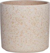 Linen & More - Pot de Fleurs 'Cylindre' (10cm, Blanc Cassé)