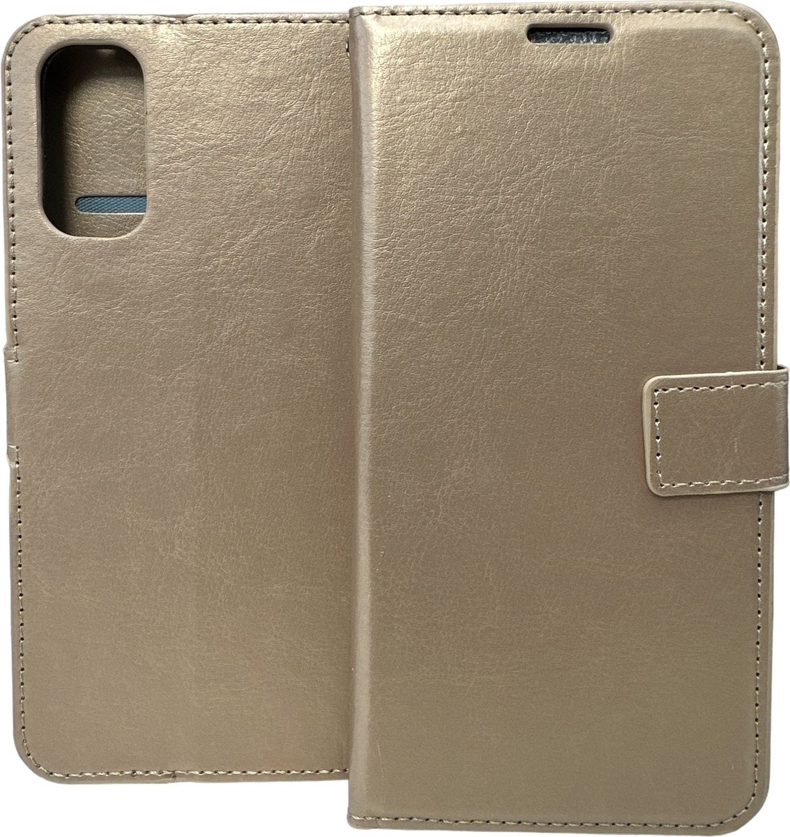 Portemonnee Book Case Hoesje Geschikt voor: Oppo Reno 4 Pro 5G - goud