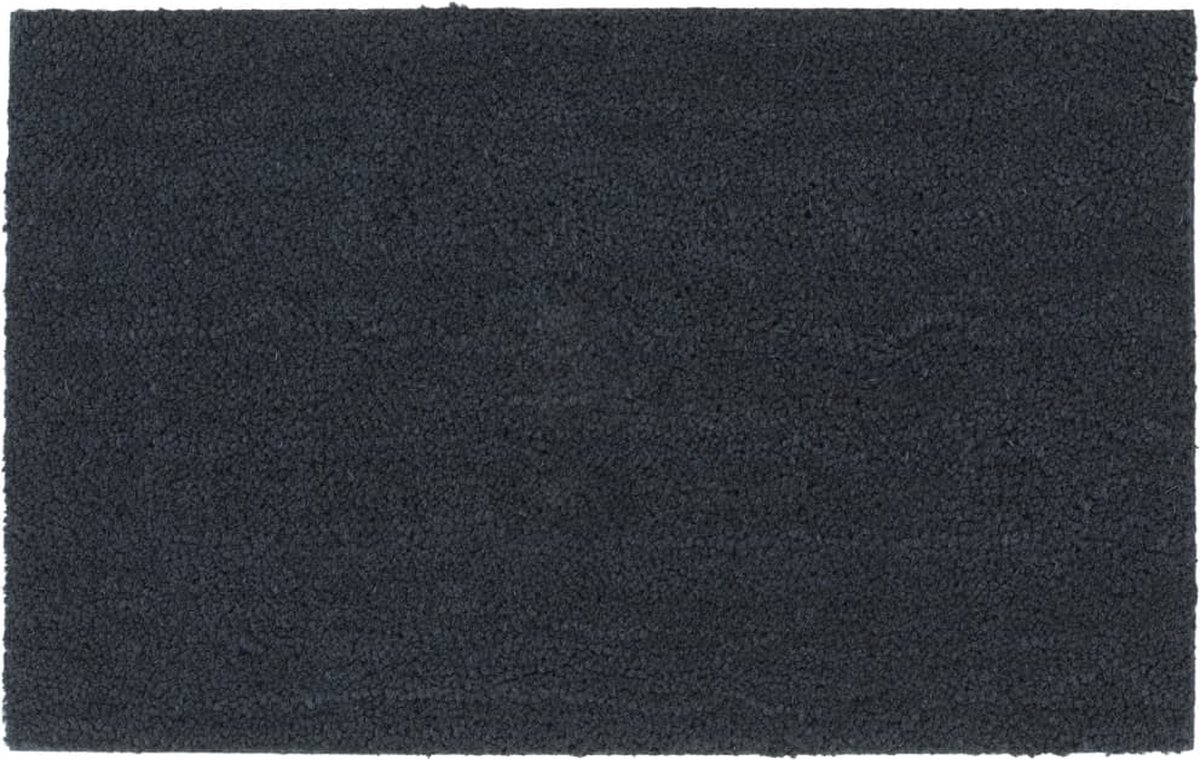 vidaXL - Deurmat - 50x80 - cm - getufte - kokosvezel - donkergrijs