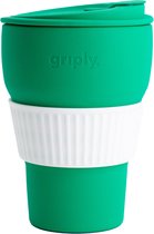 Griply to go - Tasse à café pliable en silicone avec anneau - Menthe - 355ml