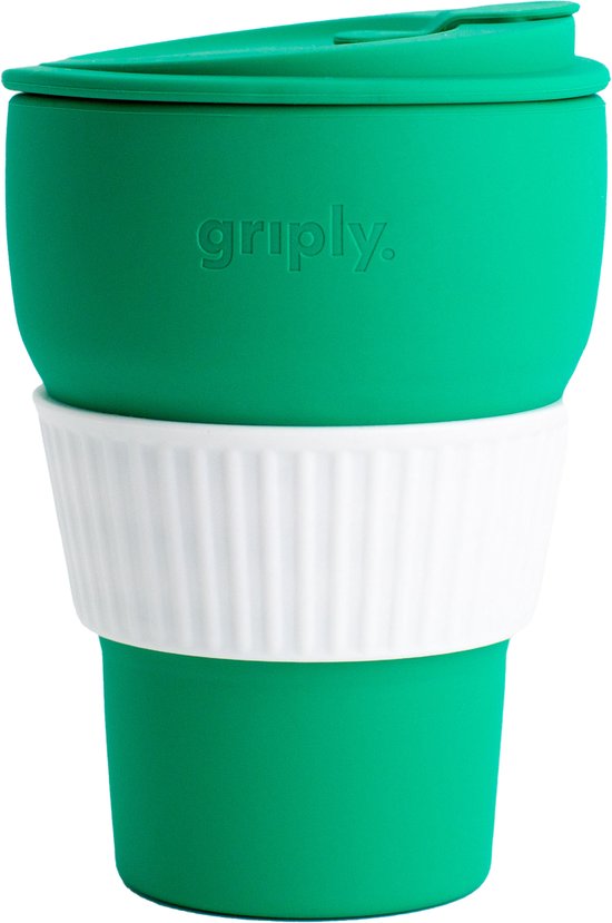 Griply to go - Opvouwbare koffiebeker - Mint - 355ml