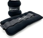 AJ- Sports Poids chevilles et poignets 2 x 1 kg - Poids - Poids chevilles - Poids poignets - Ajustable - Musculation - Fitness