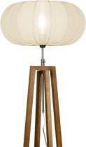 Lumidora Vloerlamp 31280 - TACK - E27 - Bruin - Beige - Hout - ⌀ 50 cm