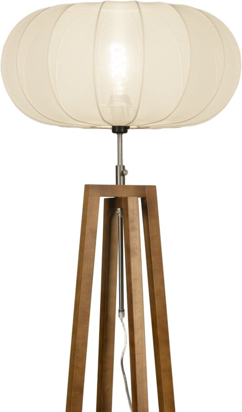 Lumidora Vloerlamp 31280 - TACK - E27 - Bruin - Beige - Hout - ⌀ 50 cm