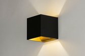 Lumidora Wandlamp 73240 - Voor binnen - VEGAS - G9 - Zwart - Goud - Metaal