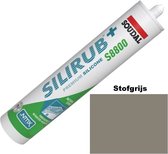 Soudal Silirub+ S8800 - Natuursteen (également pour sanitaires) - Mastic silicone - Spécial pierre naturelle - Gris poussière - 310 ml - Prix par pièce