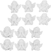 36 stuks miniatuur engelfiguur hars engel beeldje beeldje decoratieve figuur ornamenten taart topper speelgoed voor doe-het-zelf handwerk thuis decoratie wit