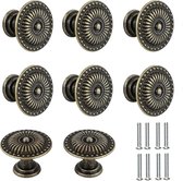 8 Stuks Meubelknoppen Vintage 32mm, Kastknoppen Antieke Bronzy Deurladegrepen Vintage Bronzen Ladeknoppen Metalen Deurknoppen Messing Commodeknoppen Vintage Knop voor Kast, Laden, Deurknop