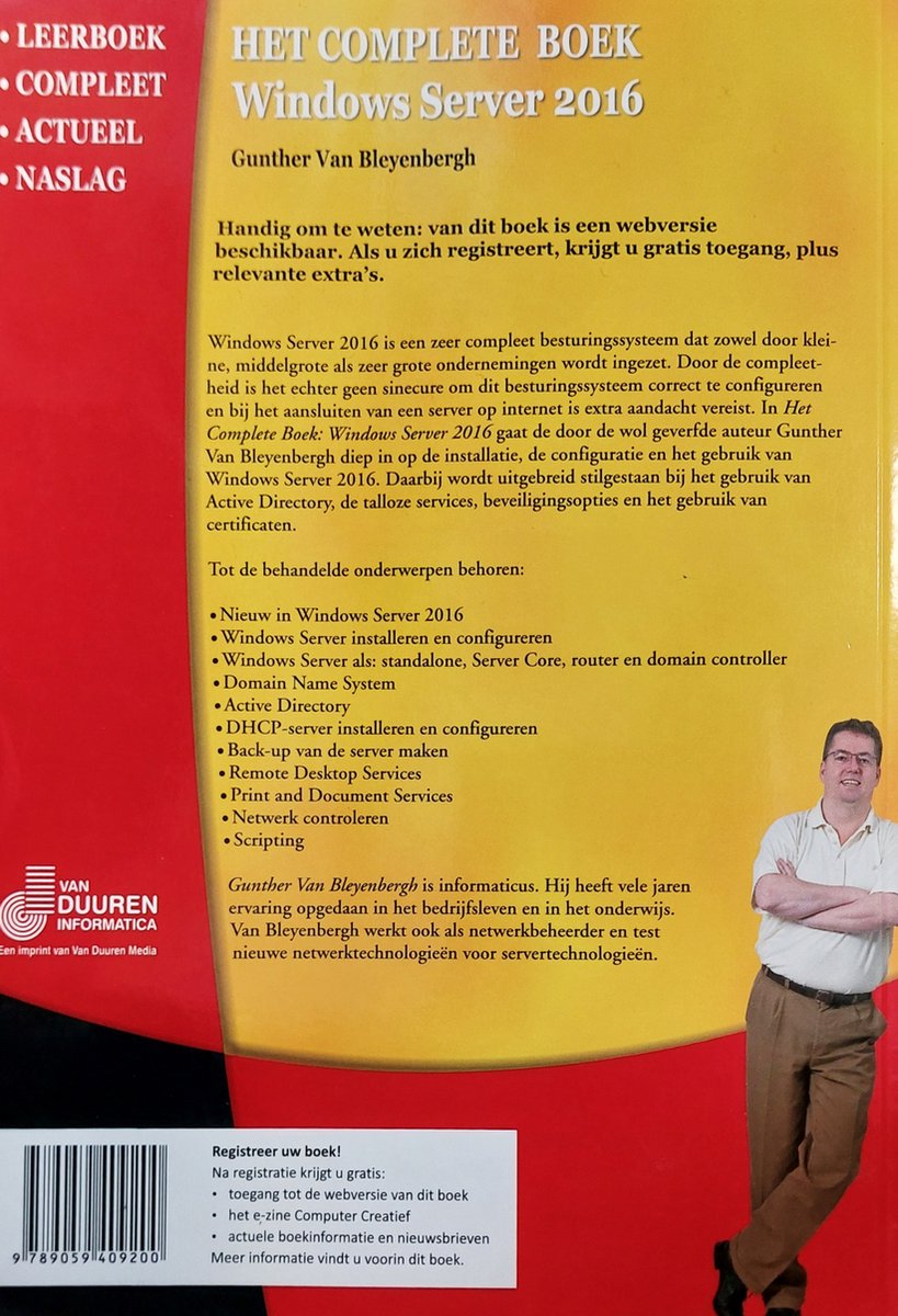 Het complete boek - Het complete boek windows server 2016 | 9789059409200 | van... | bol