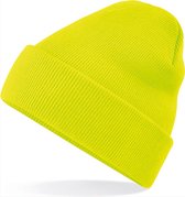 CHPN - Beanie - Muts - Gehaakte - Hippe muts - Wintermuts - Winter accessoire - Koud hoofd - Neon geel