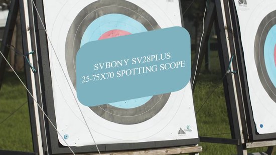 Svbony SV28PLUS Geüpgraded Spotting Scope voor Doelschieten, 25-75x70mm BAK4 A5 Wijnrode FMC Coating Lens, Spotting Scopes met Telefoon Adapter Statief Tas, voor Vogels kijken Wildlife Boogschieten