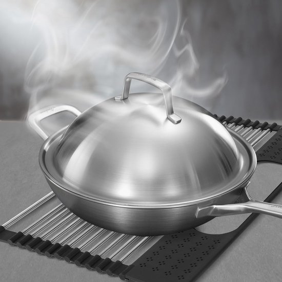 Mocoli Druppelbak, Afvoermat Spoelbak Roestvrij Staal 30x17,5 Cm Vierkante Vorm Afvoerrek voor Gerechten met Pvc Afvoermat Bier Druppelbak voor Restaurants, Bars, Keukens