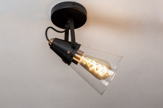 Lumidora Plafondlamp - E27 - Zwart - Metaal