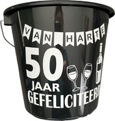 Cadeau Emmer-Van Harte 50 Jaar-5 Liter-Zwart-Cadeau-Geschenk-Gift-Kado-Verjaardag-50 Jaar-Sarah-Abraham