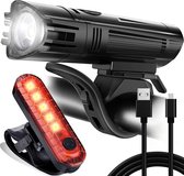 Venneweide Fietslamp LED fietslicht fietsverlichting set usb oplaadbaar voorlicht achterlicht