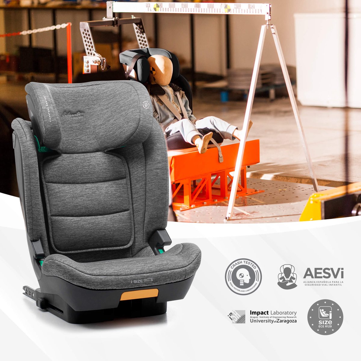 BabyAuto Capax Autostoel i-Size - Met Isofix - 15 tot 36 kg - 4 tot 12 Jaar - Verstelbare hoofdsteun - Groep 2/3 - Kleur Zwart – foto 6