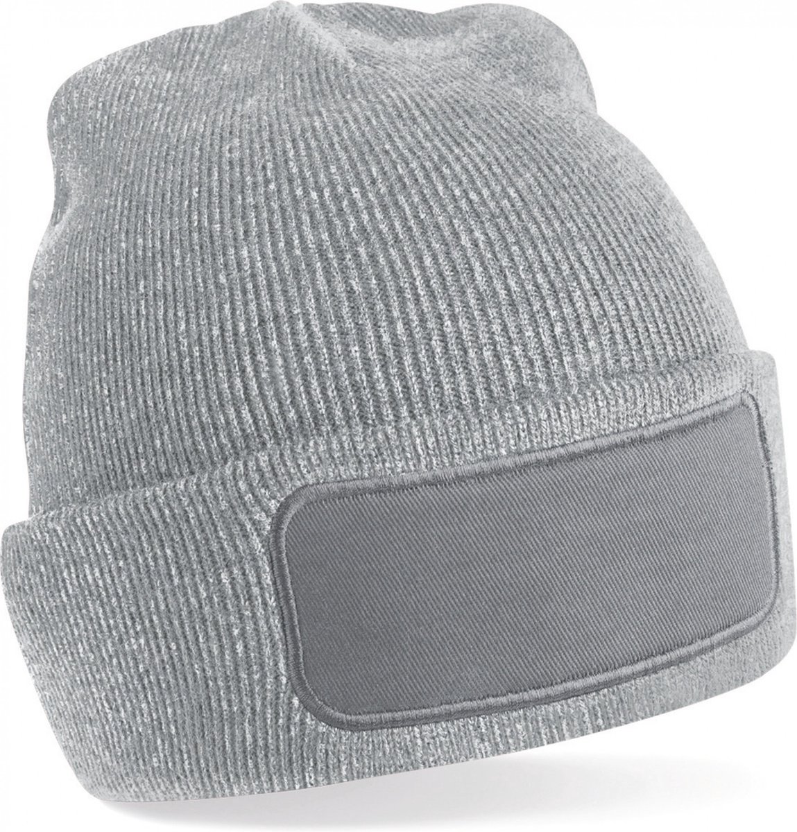 Beechfield Original Patch Beanie B445 - Heather Grey - One size