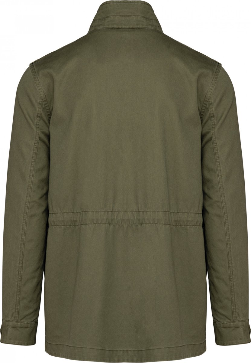 Kariban Heren Safarijasje K6164 Washed Light Khaki