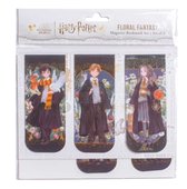 Harry Potter- Harry Potter: Floral Fantasy Magnetic Bookmark Set (Set of 5)
