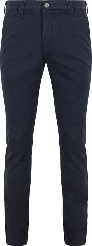 Meyer - Chino Rio Print Navy - Heren - Maat 27 - Modern-fit