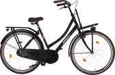 AMIGO Sturdy - Vélo de transport pour femme - Vélo hollandais 28 pouces 50 cm - Frein à rétropédalage et freins en V- Noir mat