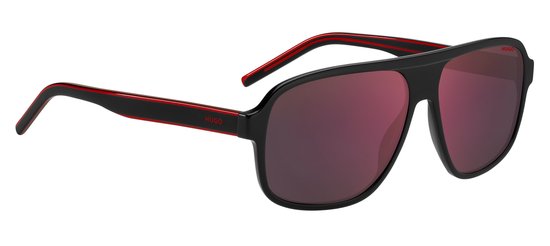 Lunettes de soleil homme rectangulaires en acétate avec verres miroir Hugo By Boss Hg 1296/ S