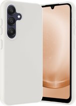 Hoesje Geschikt voor Samsung A25 Hoesje Siliconen Cover Case - Hoes Geschikt voor Samsung Galaxy A25 Hoes Back Case - Wit