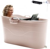 HelloBath® - Bath Bucket - XL - 122 cm - Brazilian Sand - Zitbad - Ligbad (Verzending in doos) - Incl. Badplank en Kraantje